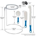 Wine Decanter Drying Stand with Cleaning Brush