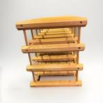 24-Bottle Freestanding Solid Wood Wine Rack