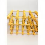 24-Bottle Freestanding Solid Wood Wine Rack