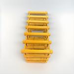 24-Bottle Freestanding Solid Wood Wine Rack