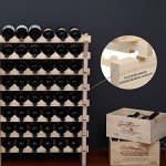 Wooden Stackable Wine Rack Cabinet for 120 Bottles