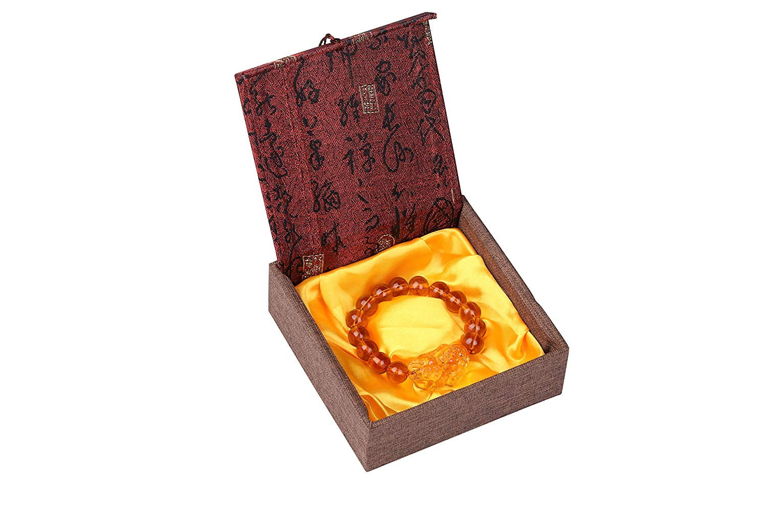 Citrine Crystal Pi Xiu Bracelet for Wealth & Luck