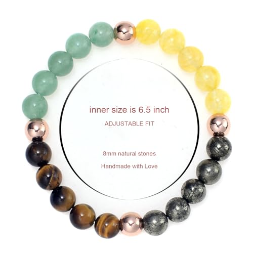 Healing Crystal Beaded Bracelet Attracts Abundance Mother's Day