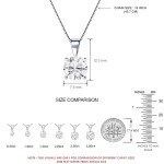 Lab Grown Diamond Solitaire Pendant in 14K White Gold