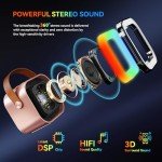 Portable Bluetooth Karaoke Microphone with 2 Mics