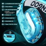 BENGOO Wireless Gaming Headset with RGB Lights
