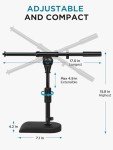 InnoGear Adjustable Desk Microphone Stand with Grip