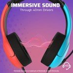 Shure Microphone-Compatible Gaming Headset - Blue & Red