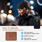 Bluetooth Beanie Hat for Women with Headphones