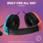 Shure Microphone-Compatible Gaming Headset - Blue & Red