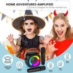 Portable Bluetooth Karaoke Machine with 2 Microphones