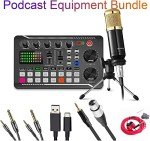 Shure Podcast Microphone Bundle with Mixer & Stand