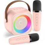 Portable Bluetooth Karaoke Speaker with 2 Microphones