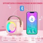 Portable Bluetooth Karaoke Speaker with 2 Microphones