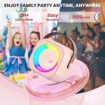 Portable Bluetooth Karaoke Speaker with 2 Microphones