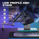 FIFINE Low Profile Adjustable Microphone Boom Arm