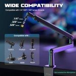 FIFINE Low Profile Adjustable Microphone Boom Arm