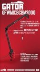 Desk-Mounted Microphone Boom Stand for Podcasts