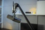 Desk-Mounted Microphone Boom Stand for Podcasts
