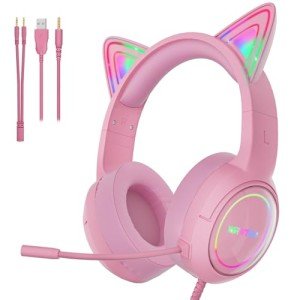 Shure S25 Pink Cat Ear Gaming Headset