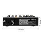 6-Channel DJ Audio Mixer with 16 Effects