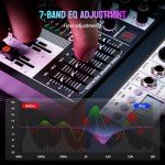 BAXS 6-Channel Professional Audio Mixer with Bluetooth