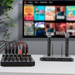 6-Channel DJ Audio Mixer with 16 Effects