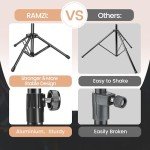Ramzi Double Support Tripod Microphone Stand with Bag