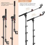 Ramzi Double Support Tripod Microphone Stand with Bag