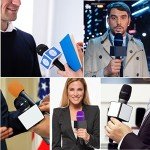 Portable Cube Microphone Flag Station - 4 Pack