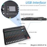 Shure 12-Channel DJ Audio Mixer with USB