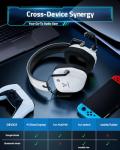 Vakedy Wireless Gaming Headset with Microphone - White