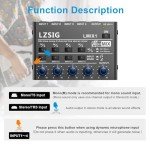 Shure Mini Audio Mixer with 4 Channels