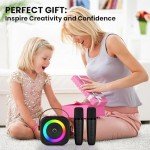 Portable Bluetooth Karaoke Machine with 2 Microphones