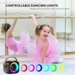Portable Bluetooth Karaoke Machine with 2 Microphones