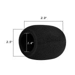Mudder 5-Pack Foam Windscreens for Handheld Mics