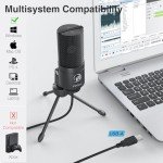 FIFINE K669B USB Condenser Microphone for Streaming