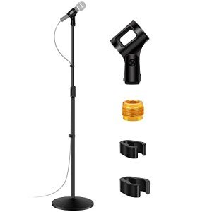 InnoGear Adjustable Floor Mic Stand with Boom Arm