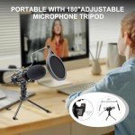 LOOYUAN Condenser Microphone for PC and Gaming