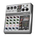 Aveek 5-Channel USB Bluetooth Audio Mixer