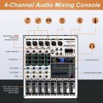 Phenyx Pro 4-Channel USB Audio Mixer