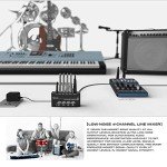 FIFINE Low-Noise 4-Channel Audio Mixer N5