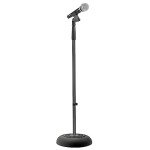 Heavy Duty Adjustable Microphone Stand with Compact Base
