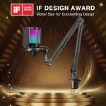 FIFINE USB Gaming Microphone with Boom Arm & Filter