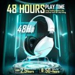 WolfLawS Wireless Gaming Headset with Noise-Canceling Mic