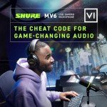 Shure MV6 USB Microphone for Gamers and Streamers