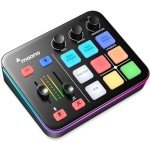 MAONO Gaming Mixer with Bluetooth and Phantom Power