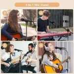 Ramzi 6-in-1 Boom Mic Stand with Accessories