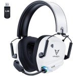 Vakedy Wireless Gaming Headset with Microphone - White