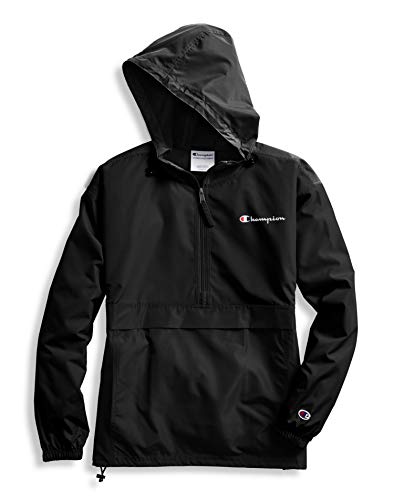 Women's Champion Packable Windbreaker Jacket, Black - Small/Medium